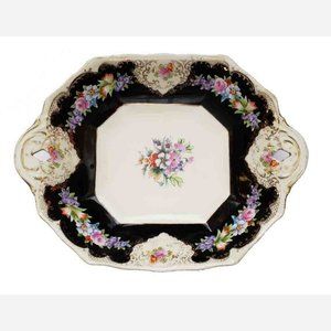 Rare Vintage Noritake Handpainted porcelain bowl 1930s or 1950s Porcelain Floral